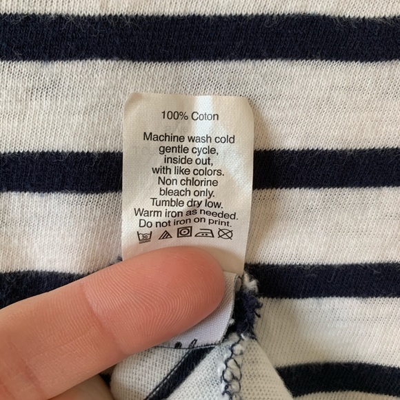 J. Crew Striped 3/4” Sleeve Top - Picture 5 of 8